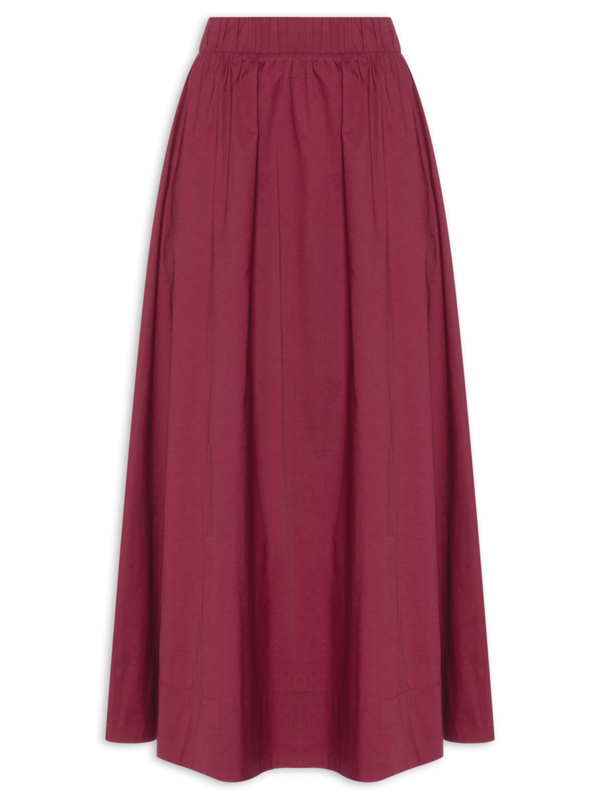 Saia Midi Maxi Godê - Vermelho