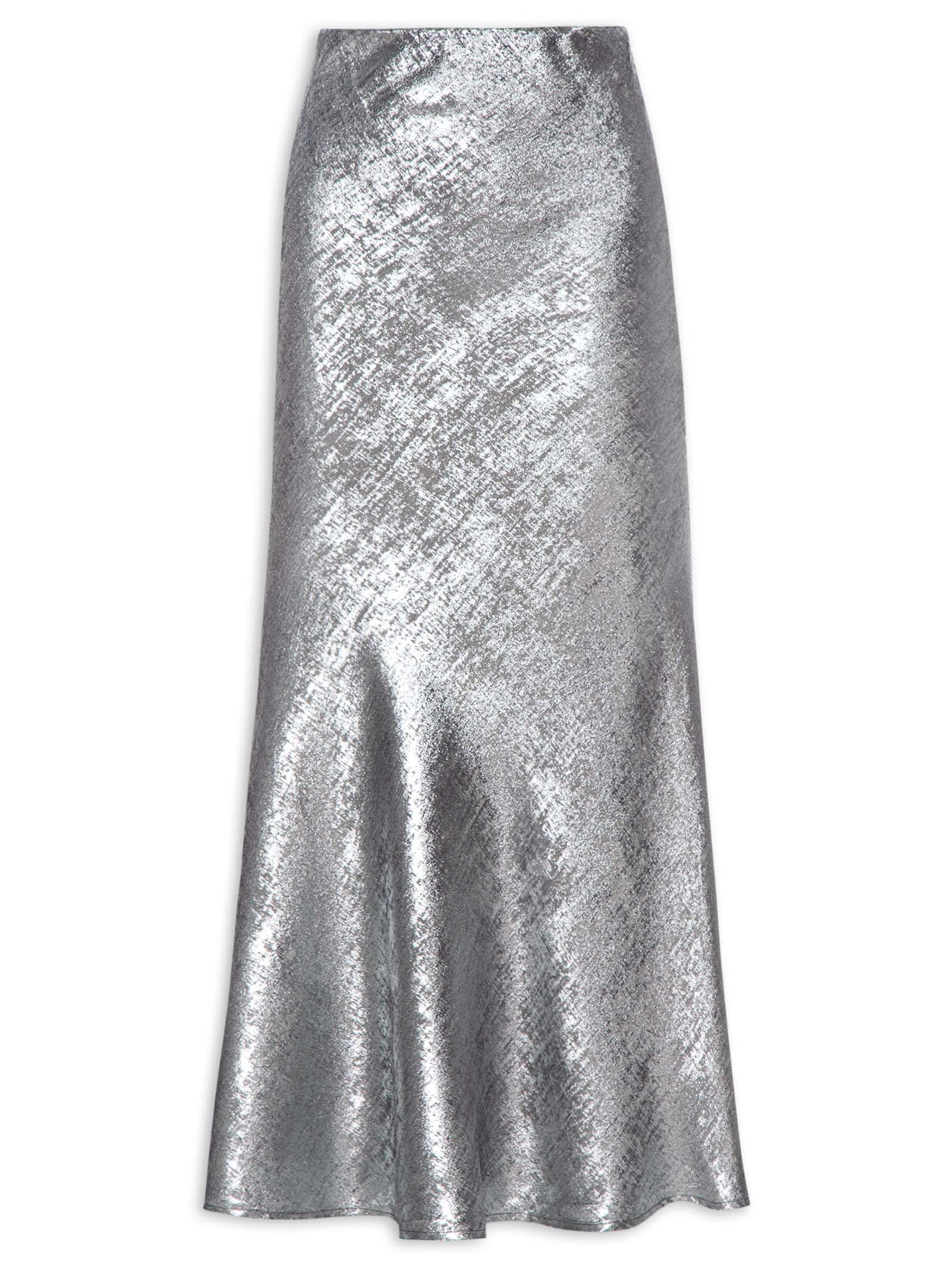 Saia Midi Metalizada - Prata