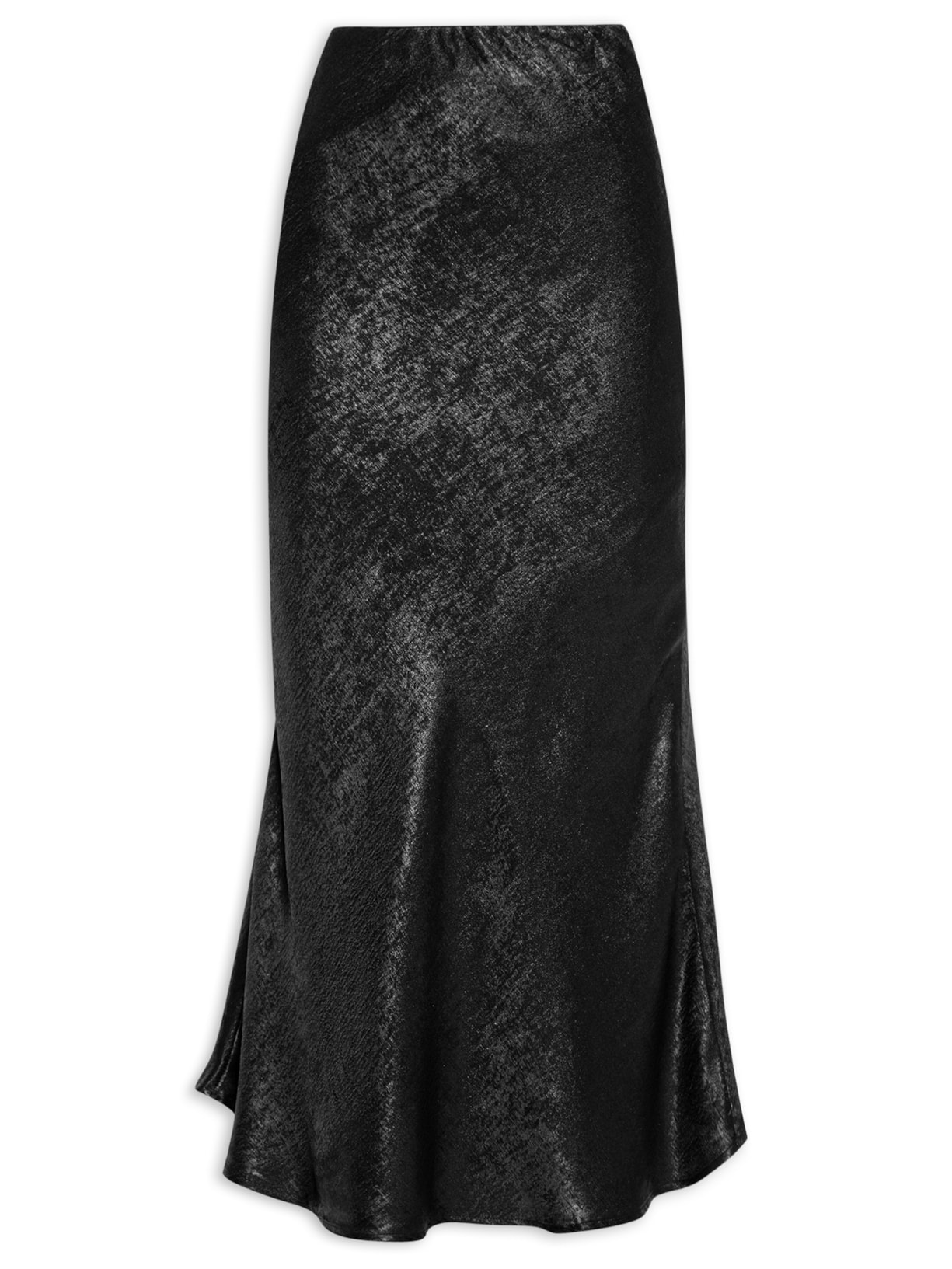 Saia Midi Metalizada - Preto