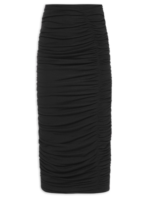 Saia Midi Michele - Preto
