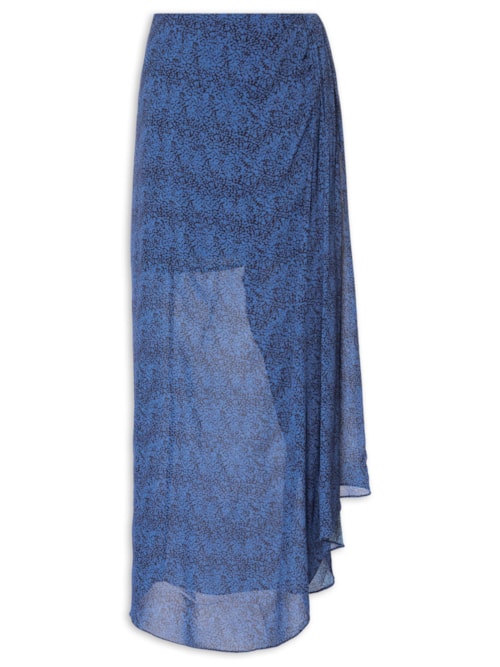 Saia Midi Micro Cosmos - Azul