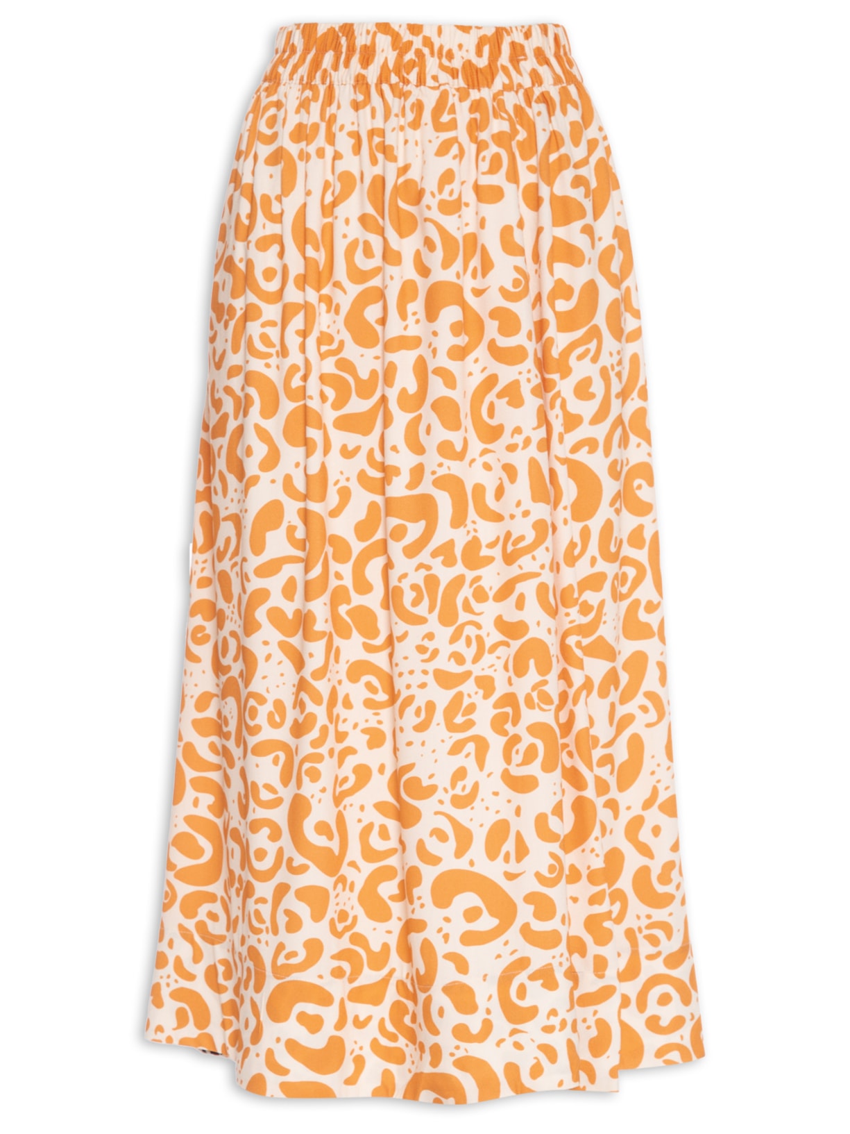 Saia Midi Onça Lido Animal Print Animale