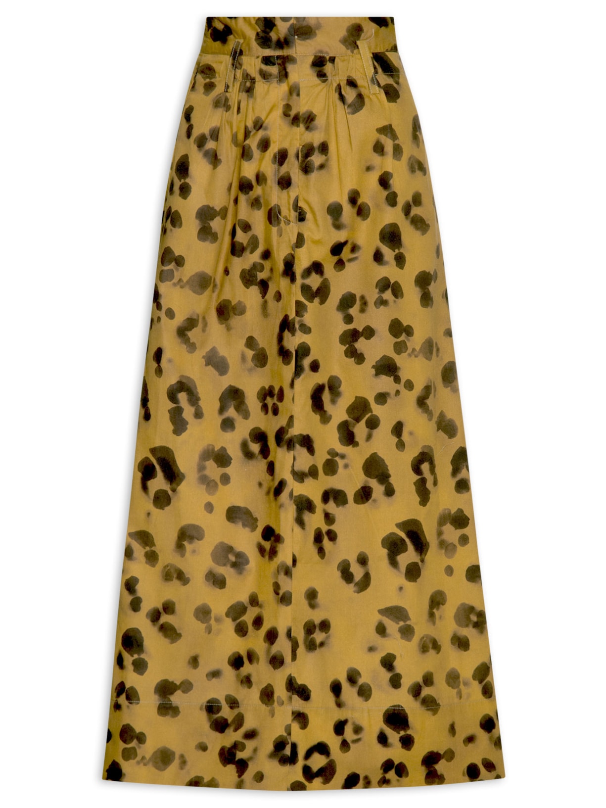 Saia Midi Onça Sombra Animal Print Animale