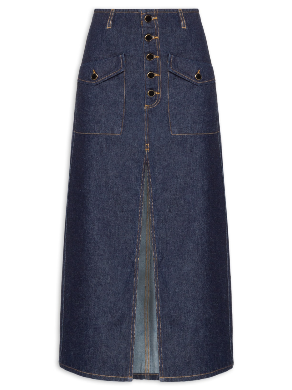 Saia Midi Pietra - Azul