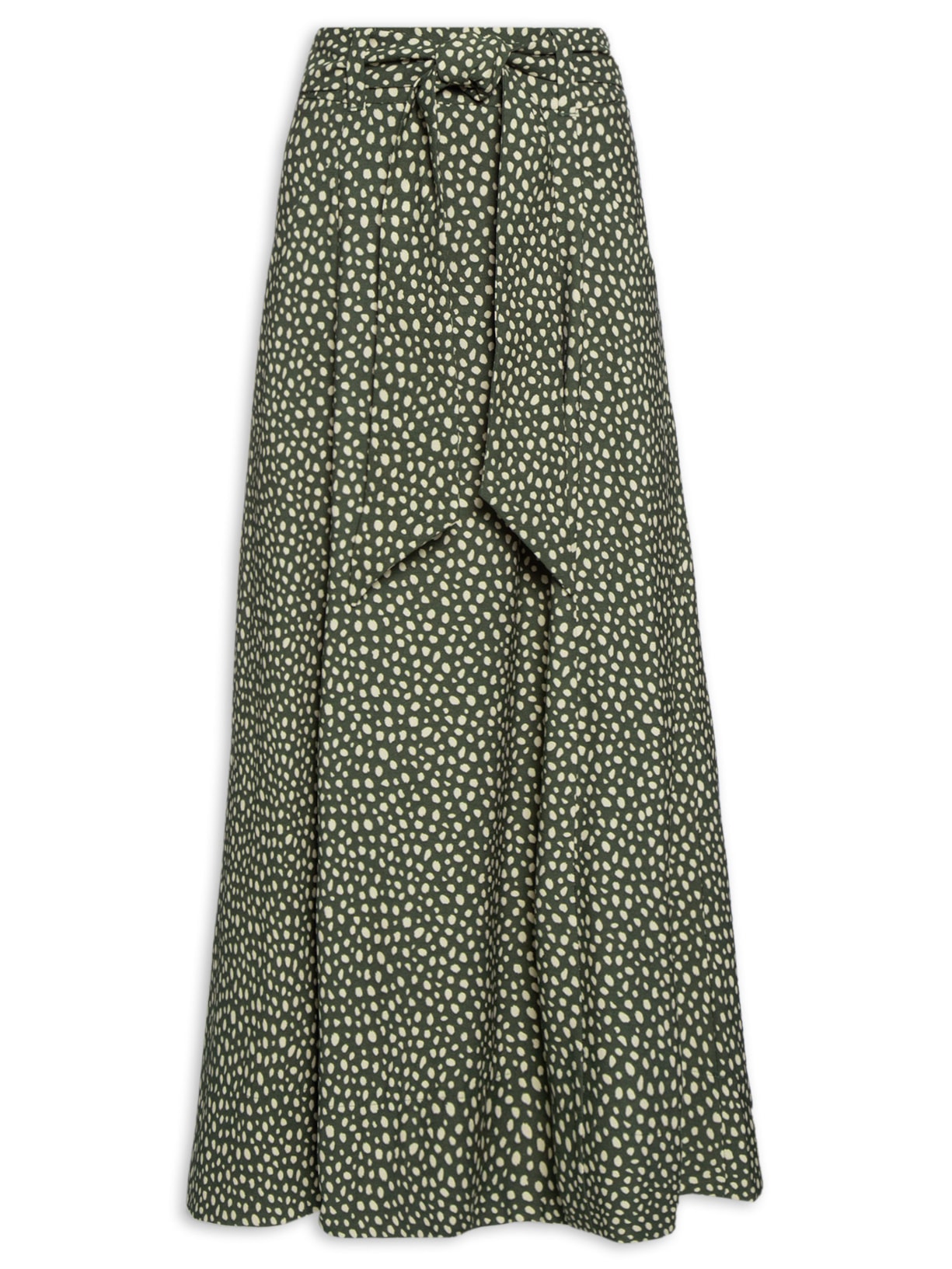 Saia Midi Poá - Verde