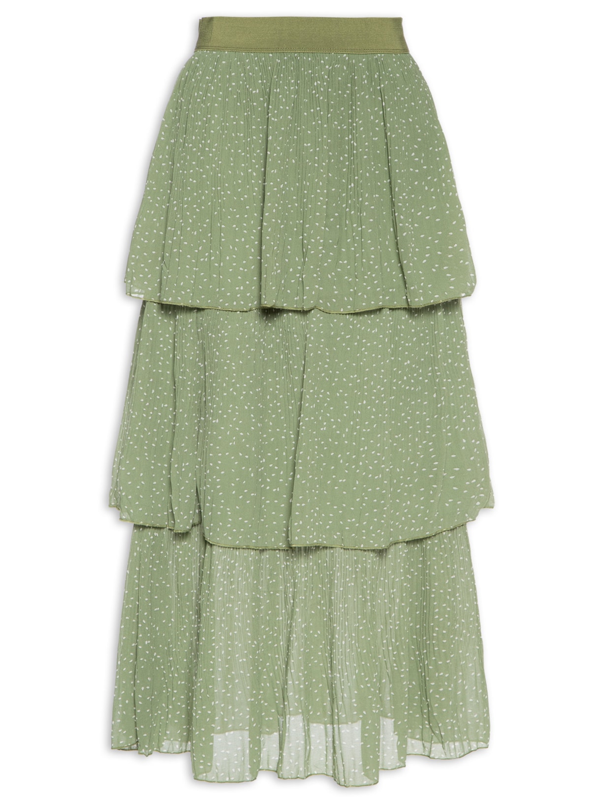 Saia Midi Poa - Verde