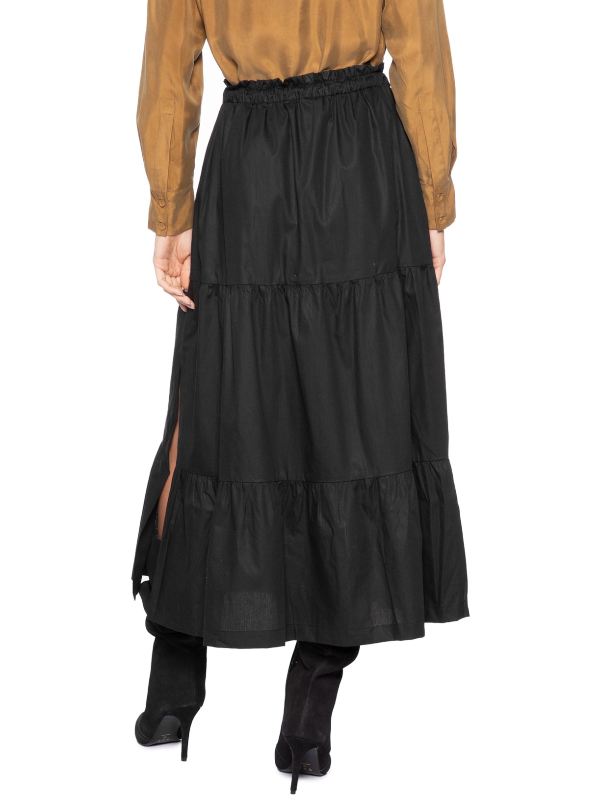 Saia Midi Preto Animale
