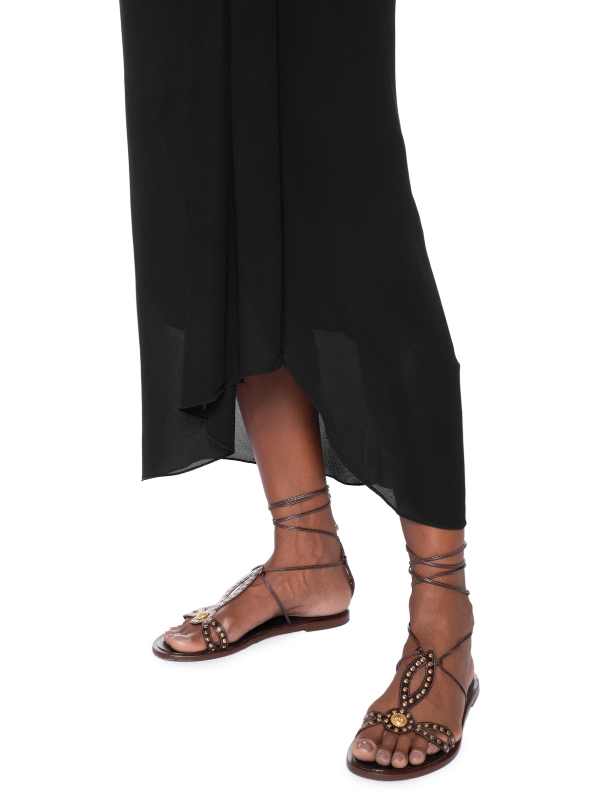 Saia Midi Preto Animale