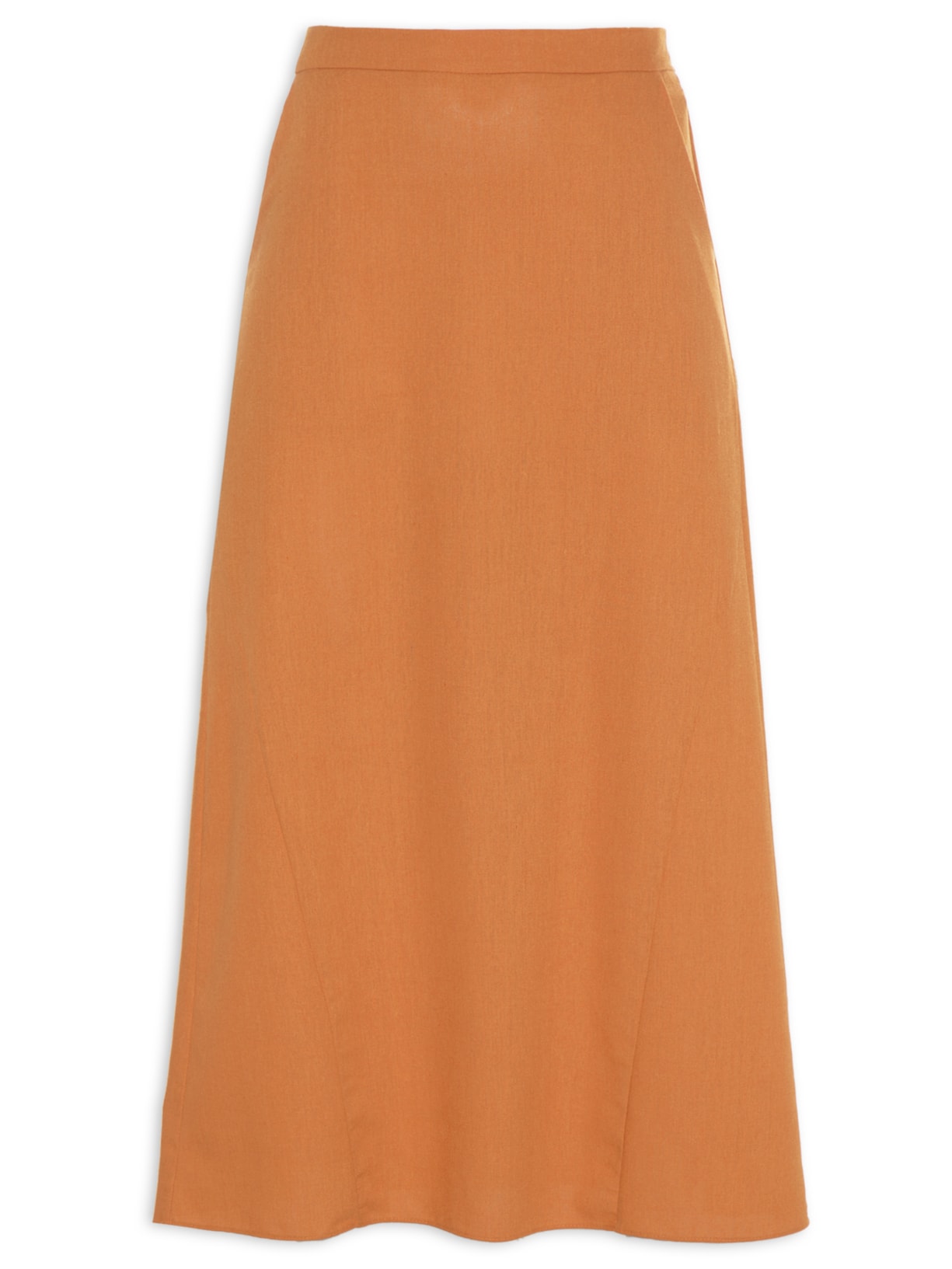 Saia Midi Recortes Laranja '2Essential