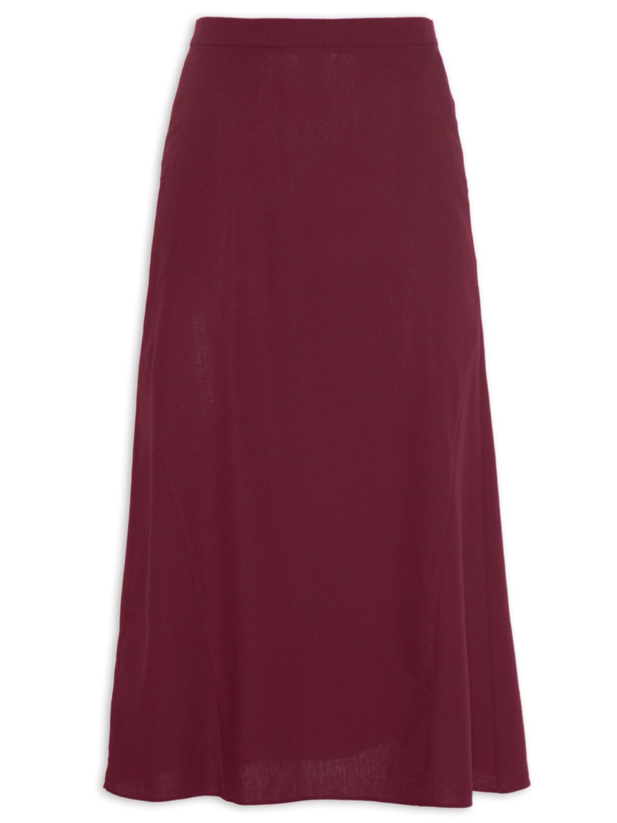 Saia Midi Recortes - Vinho