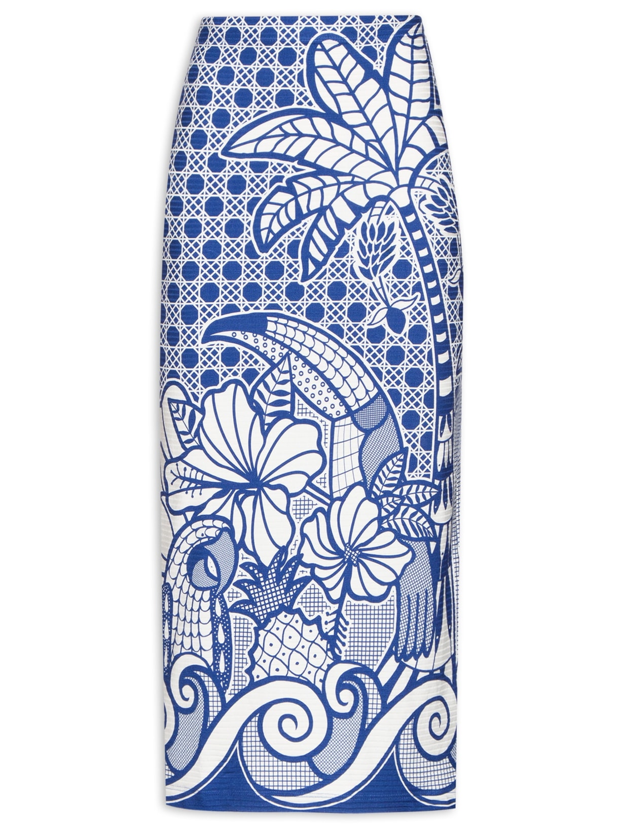 Saia Midi Refresco - Azul