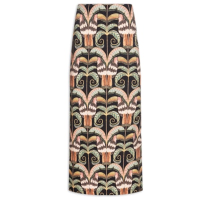 Saia Midi Reta Tucano Real - Preto