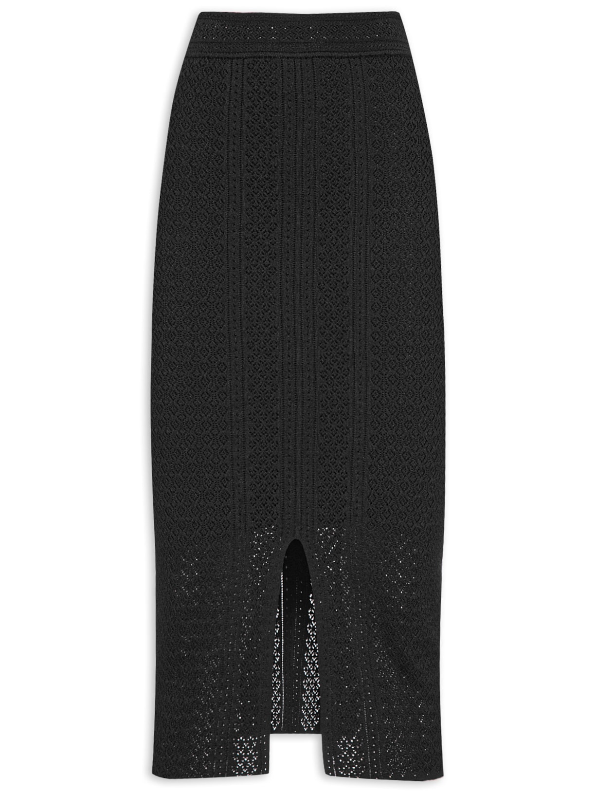 Saia Midi Sofia - Preto