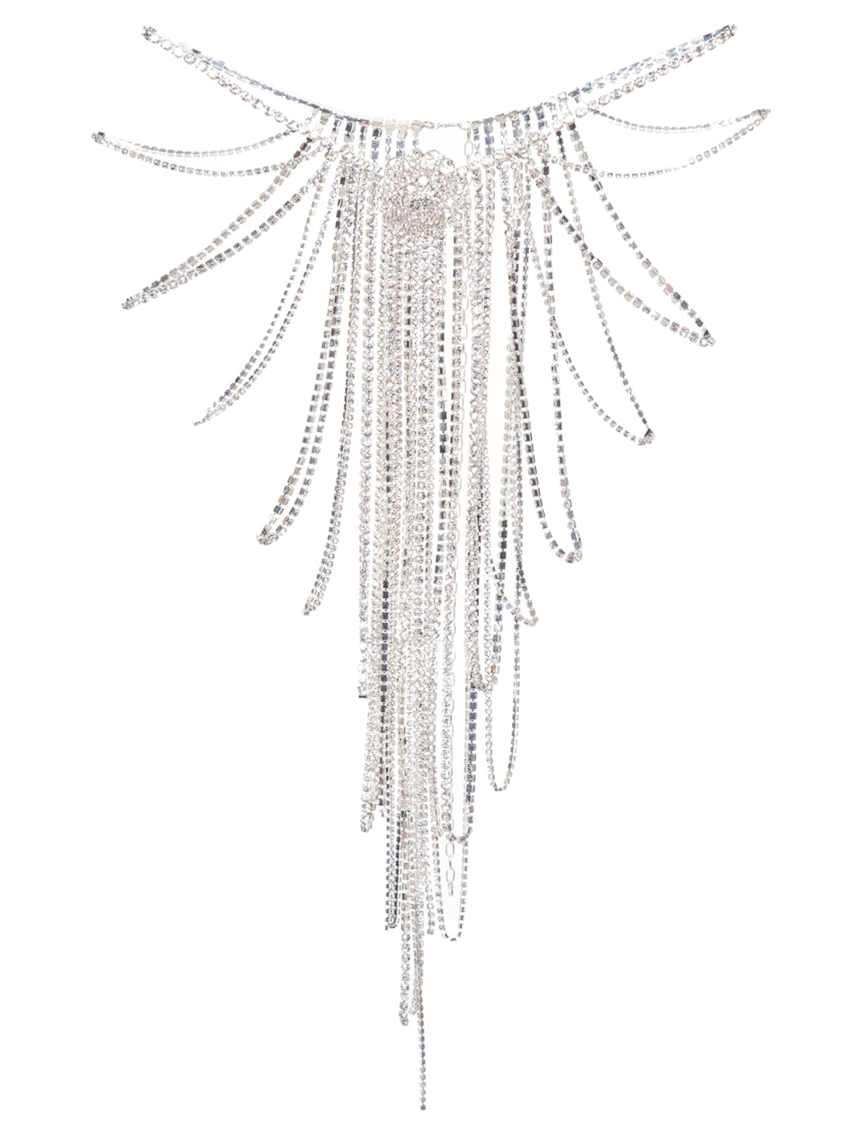 Saia Midi Strass - Prata