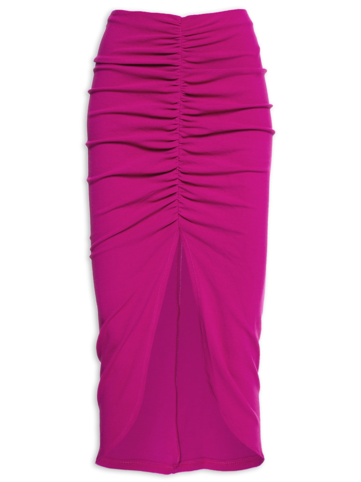 Saia Midi Textura - Rosa