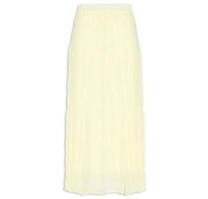 Saia Midi Texturizada - Amarelo