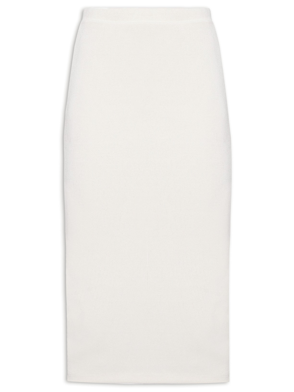 Saia Midi Texturizada - Off White