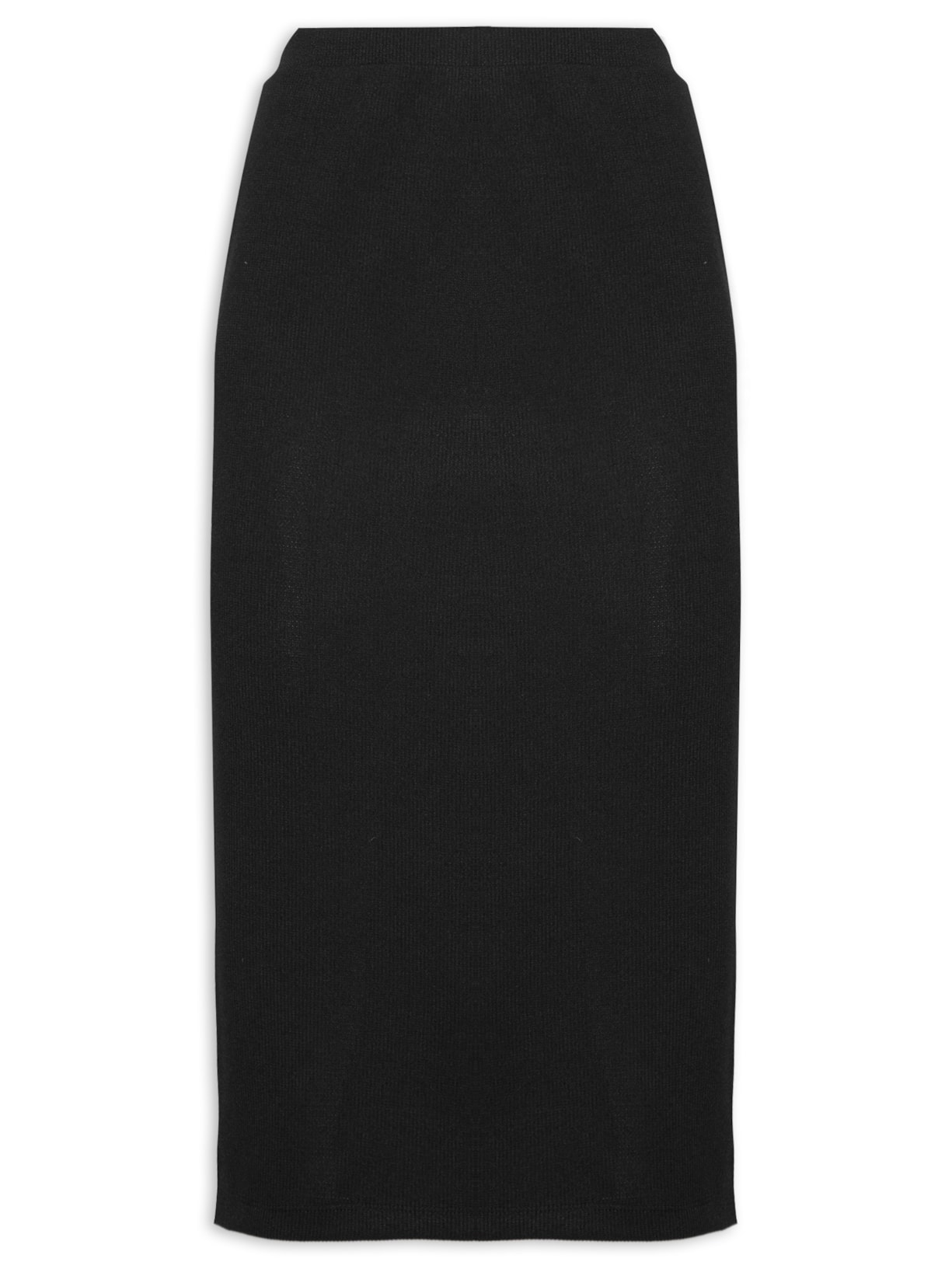 Saia Midi Texturizada - Preto