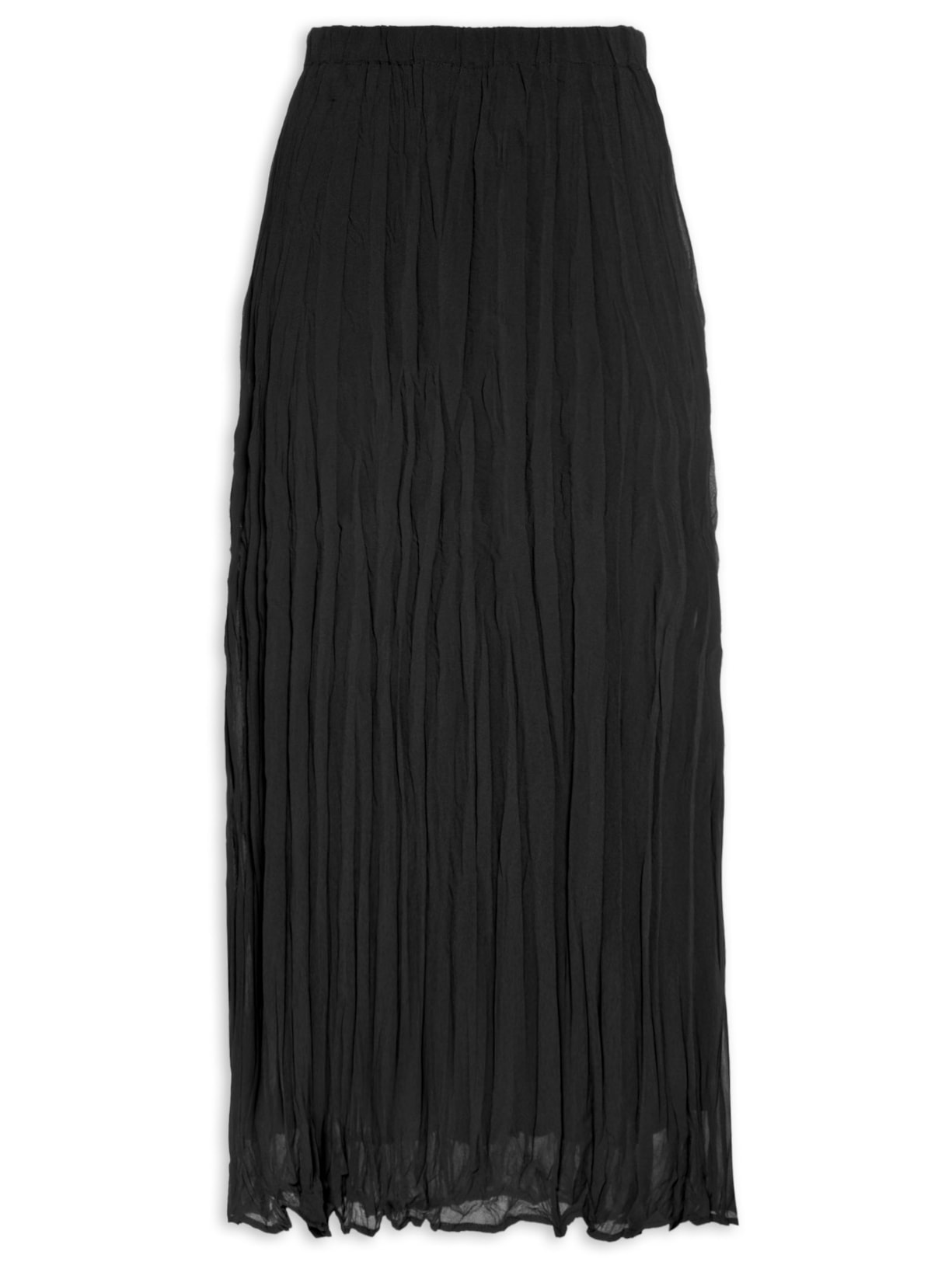 Saia Midi Texturizada - Preto