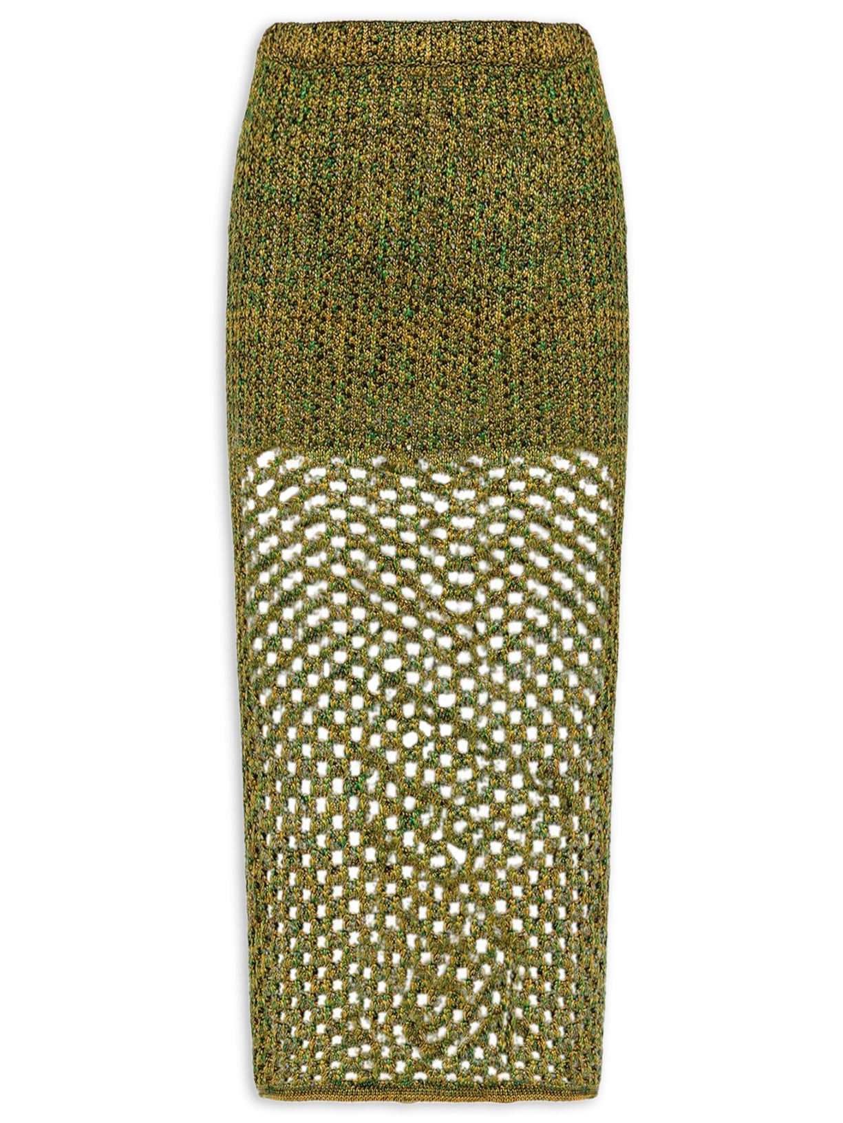 Saia Midi Tricot - Verde