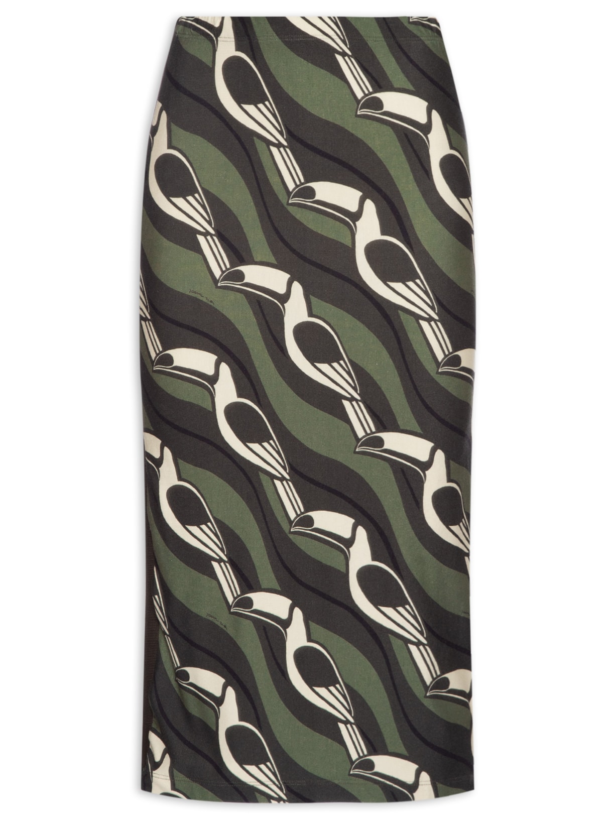 Saia Midi Tucano Gráfico - Verde