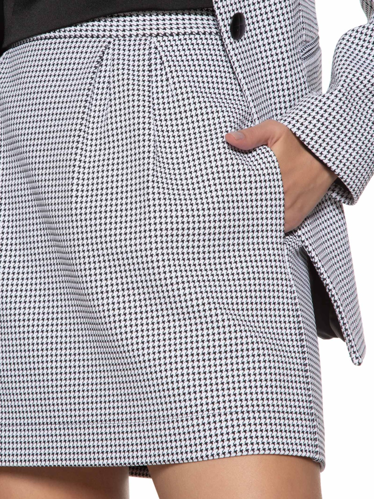 Saia Milão Pied Poule Branco Niini