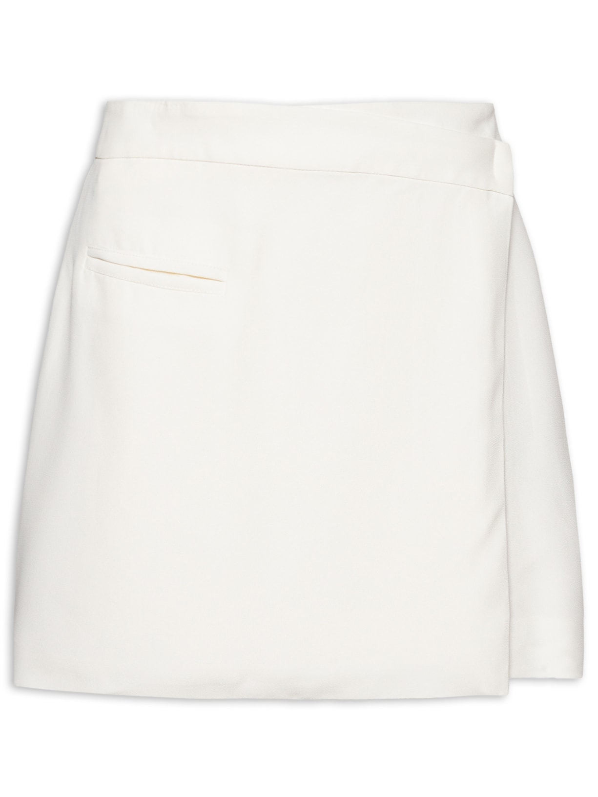 Saia Mini Com Sobreposição - Off White