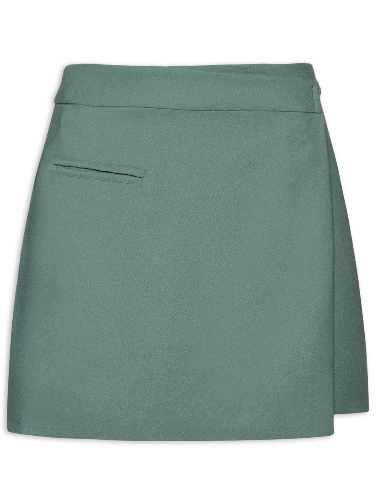 Saia Mini Com Sobreposição - Verde