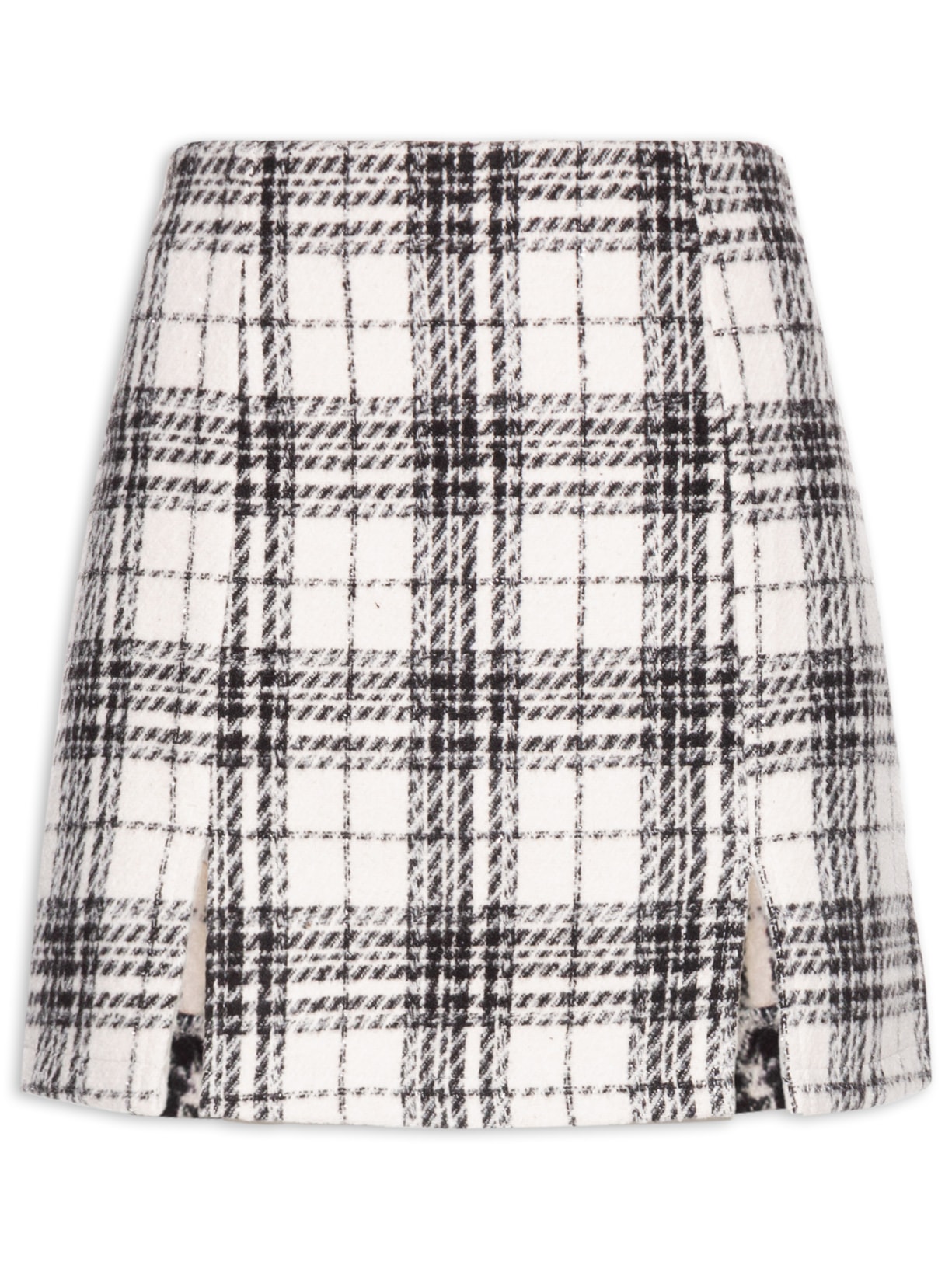 Saia Mini Em Tweed - Off White