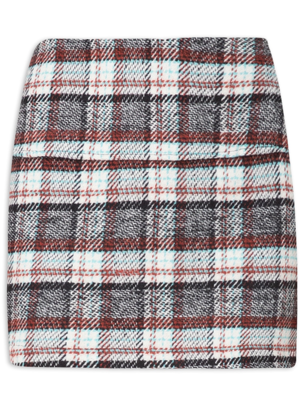 Saia Mini Em Tweed - Verde