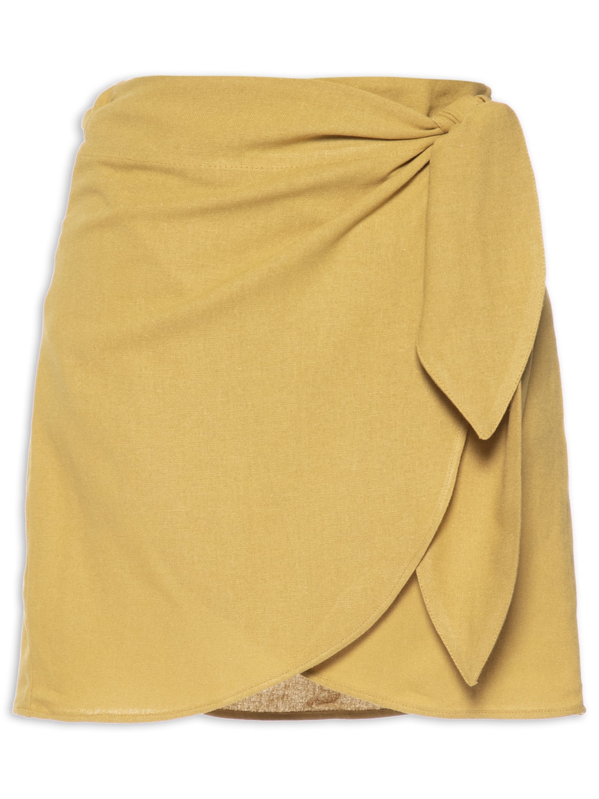 Saia Mini Pareô - Amarelo