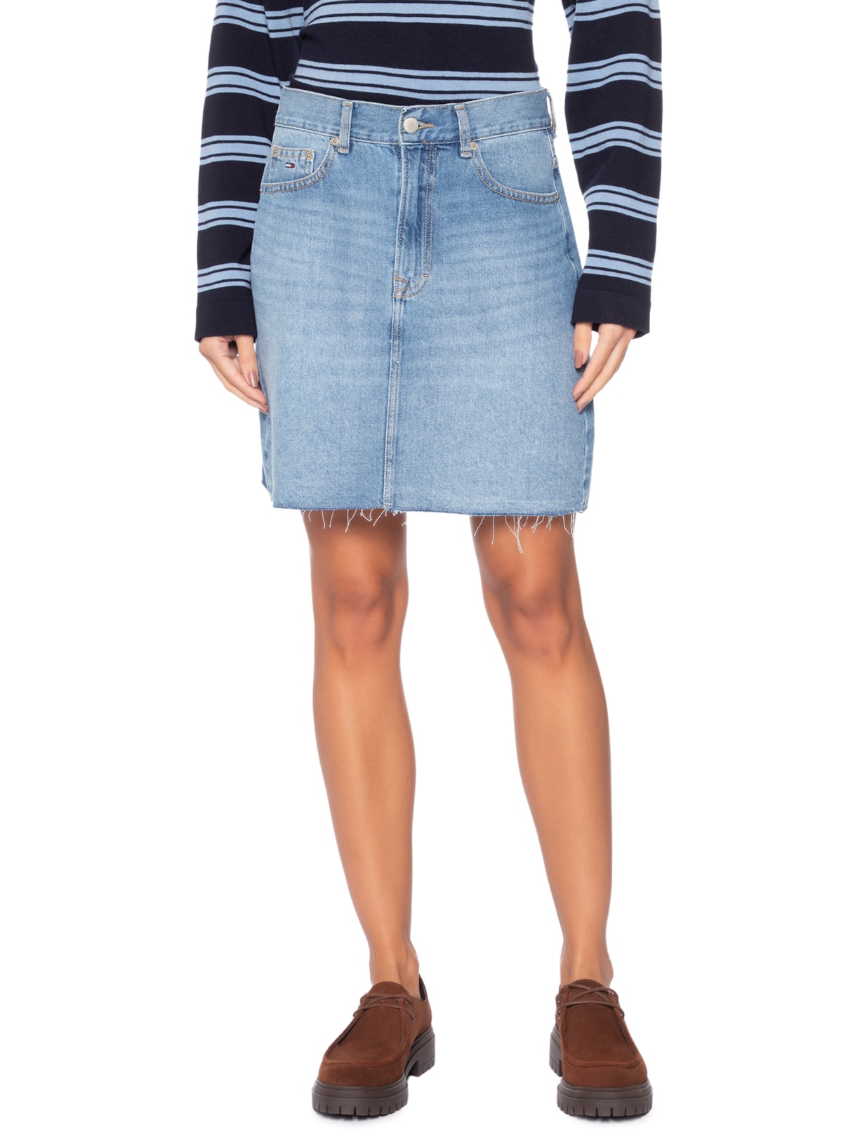 Saia Mom Uh Azul Tommy Jeans