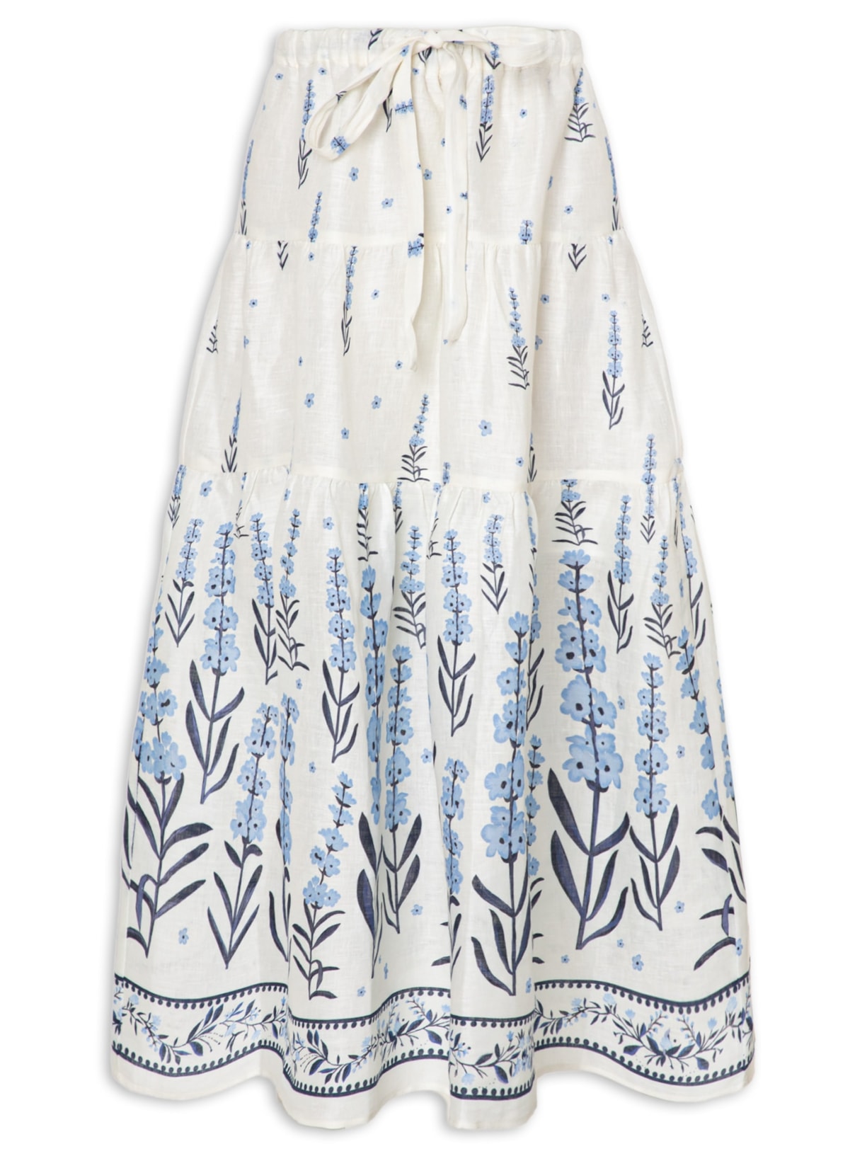 Saia Nela Midi - Branco