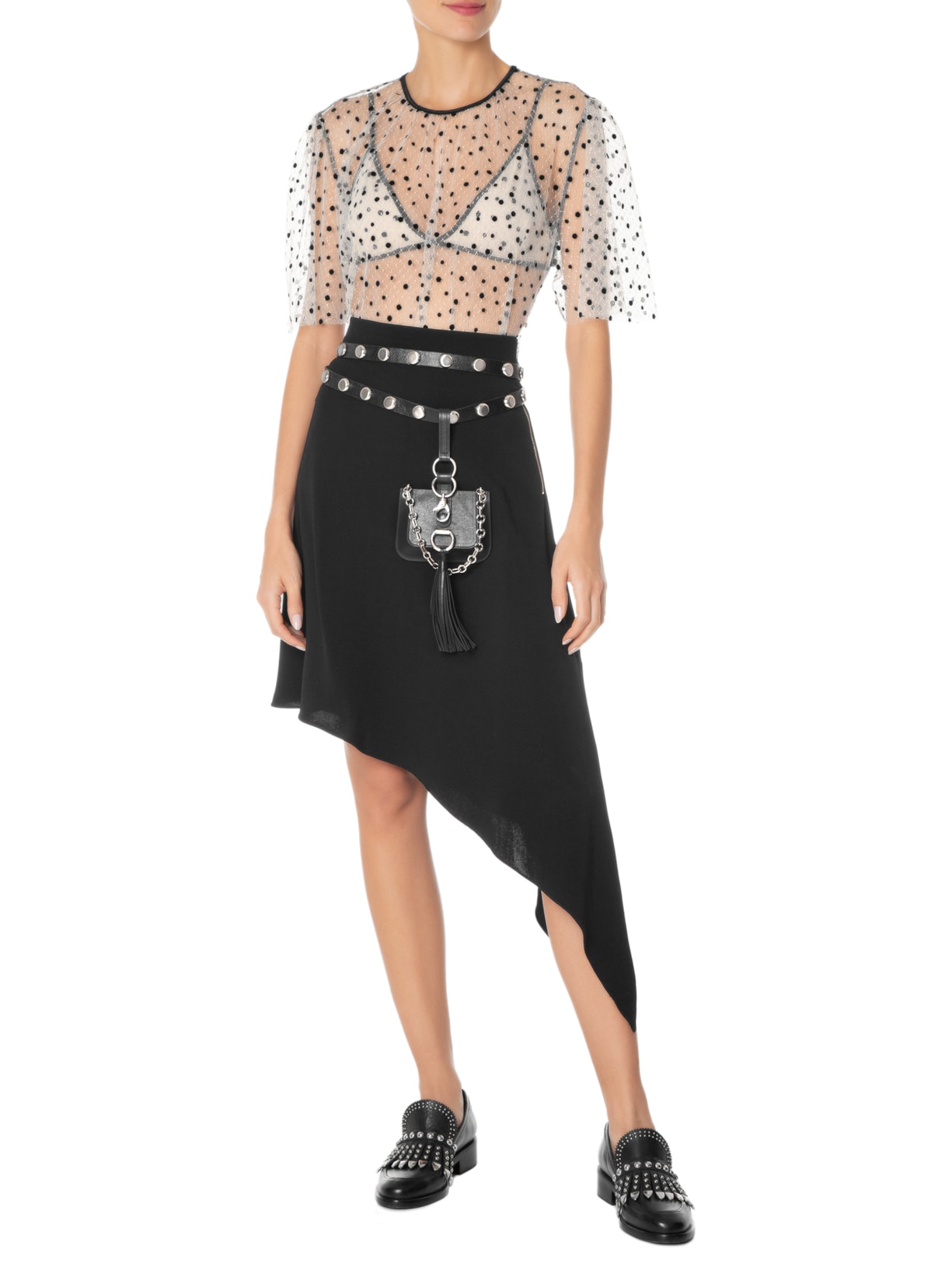 Saia New Crepe Elisa Preto Nk