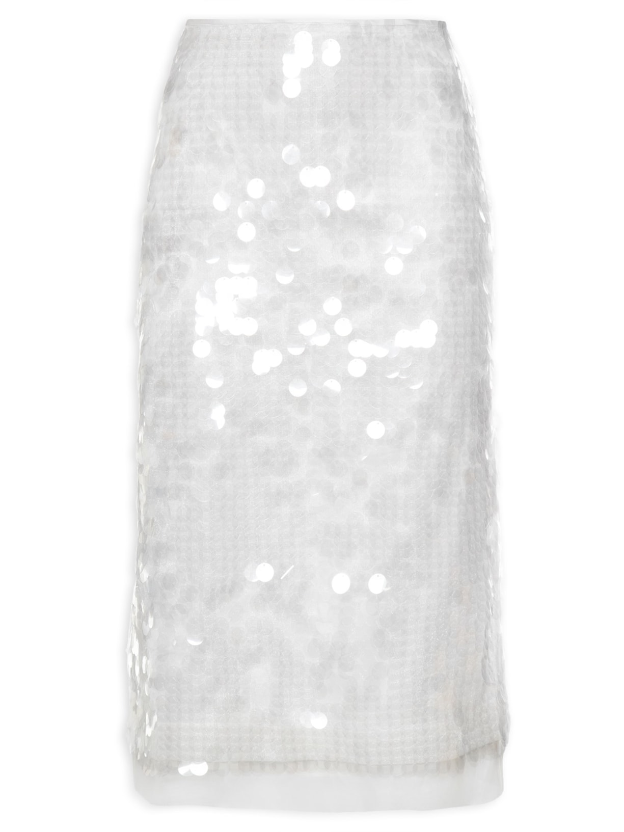 Saia Paetê Água Ameie - Branco