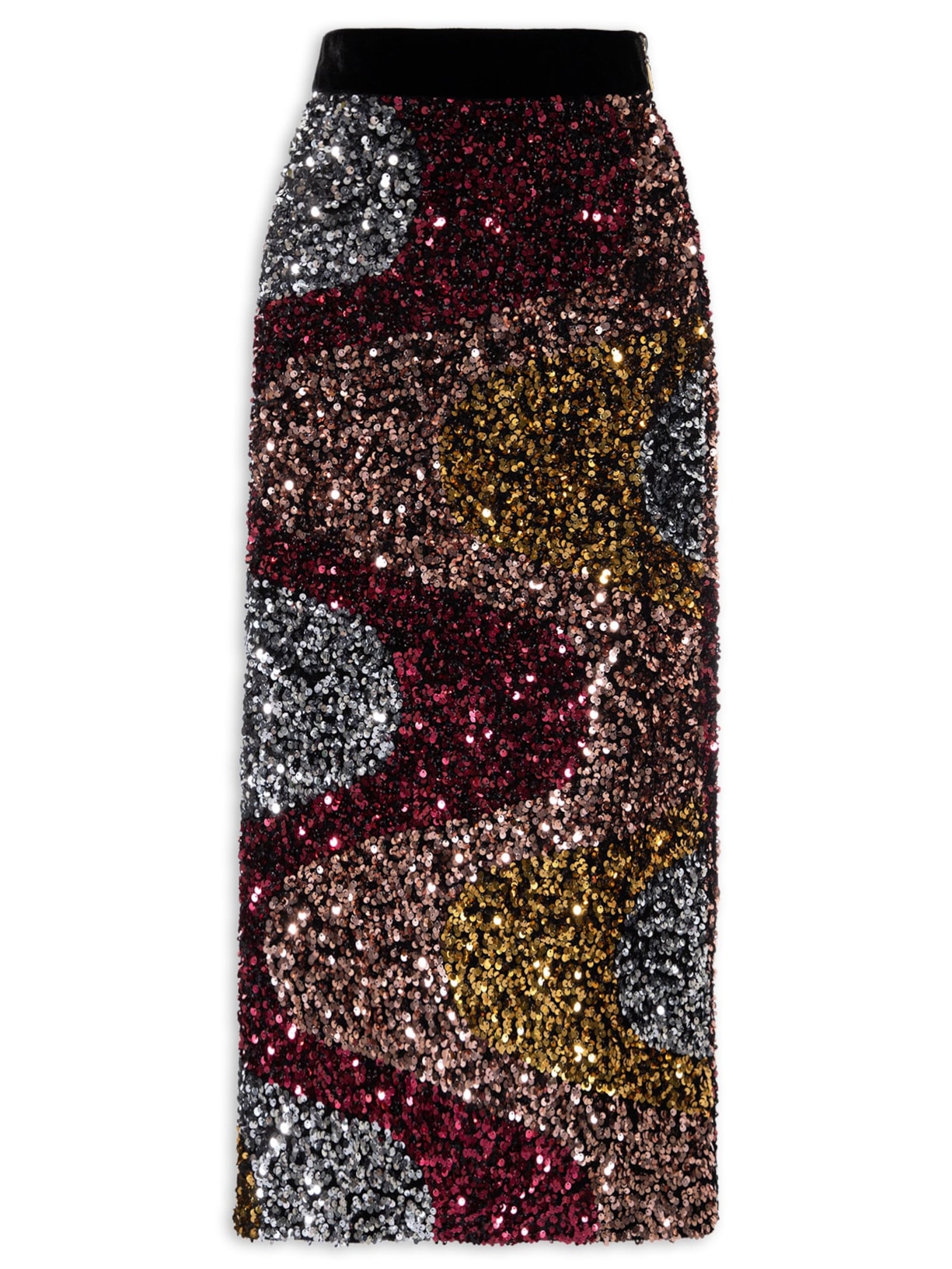 Saia Paetê Velvet Pandora - Rosa