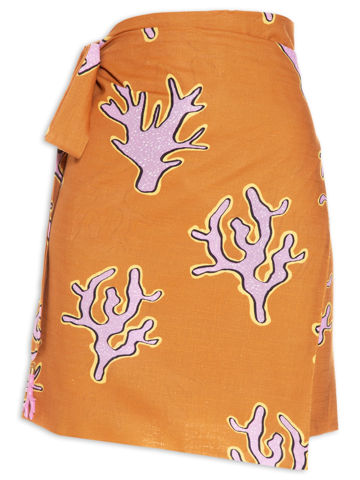 Saia Panneaux Estampa Coraux - Marrom