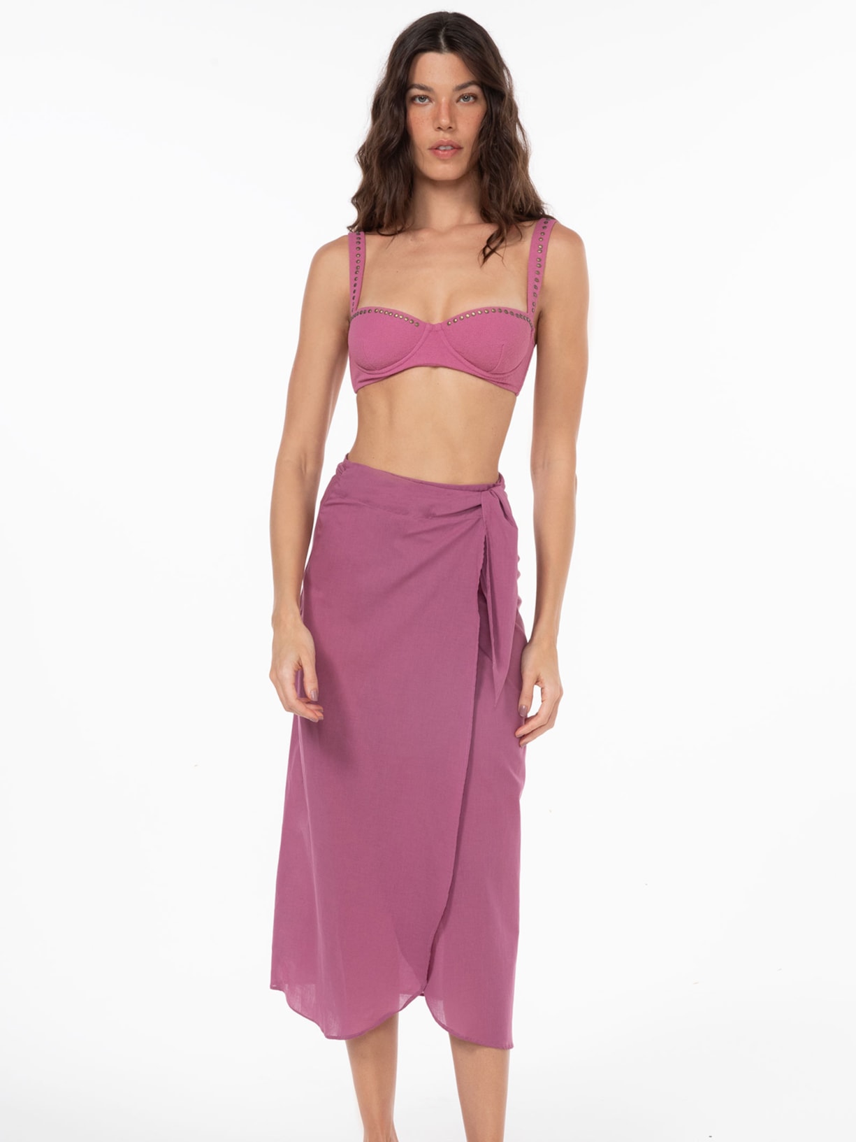 Saia Pareô Bebel Roxo Triya