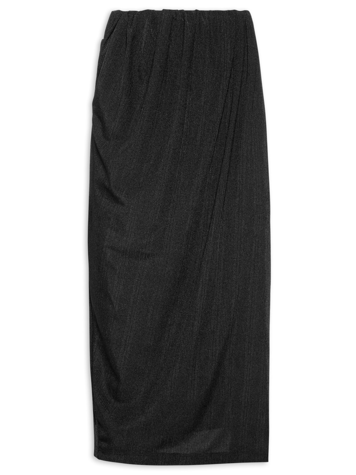 Saia Pareô Canelado - Preto