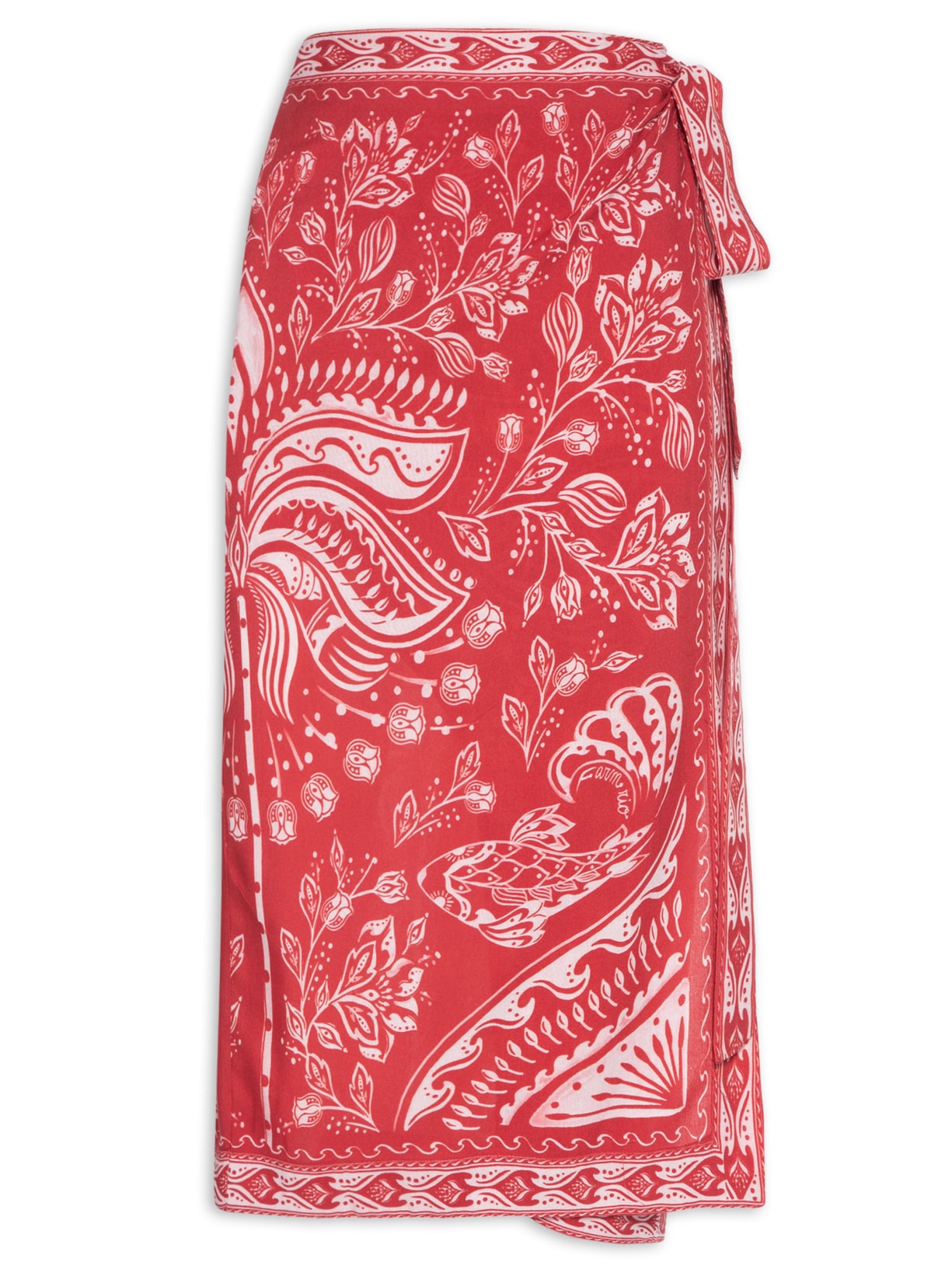 Saia Pareô Coqueiro Majestoso - Vermelho