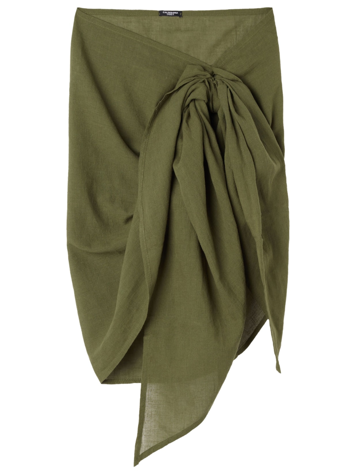 Saia Pareô Curta Em Algodão - Verde