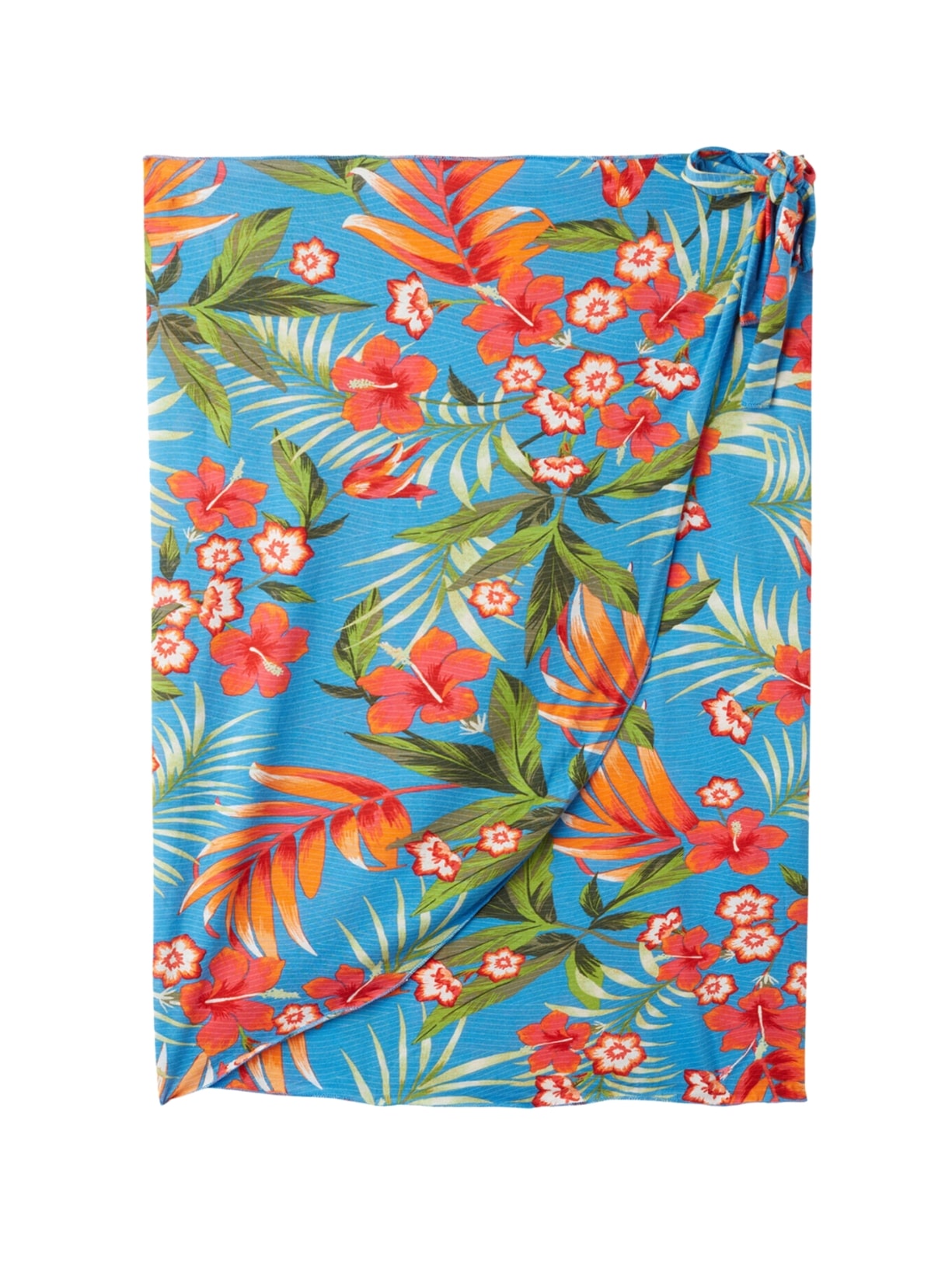 Saia Pareô Curta Transpassada - Azul