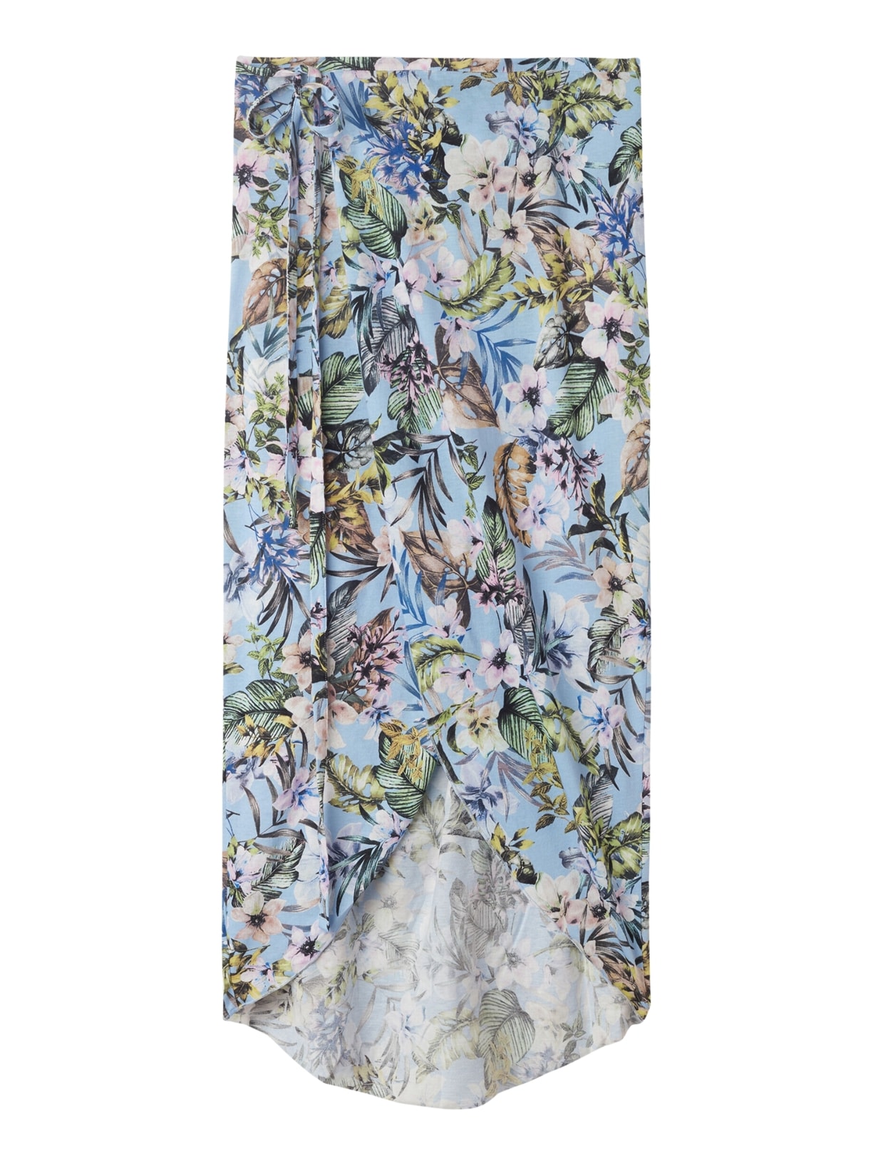 Saia Pareo Longa Transpassada - Azul