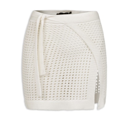 Saia Pareô Mini Rena Tricot - Branco