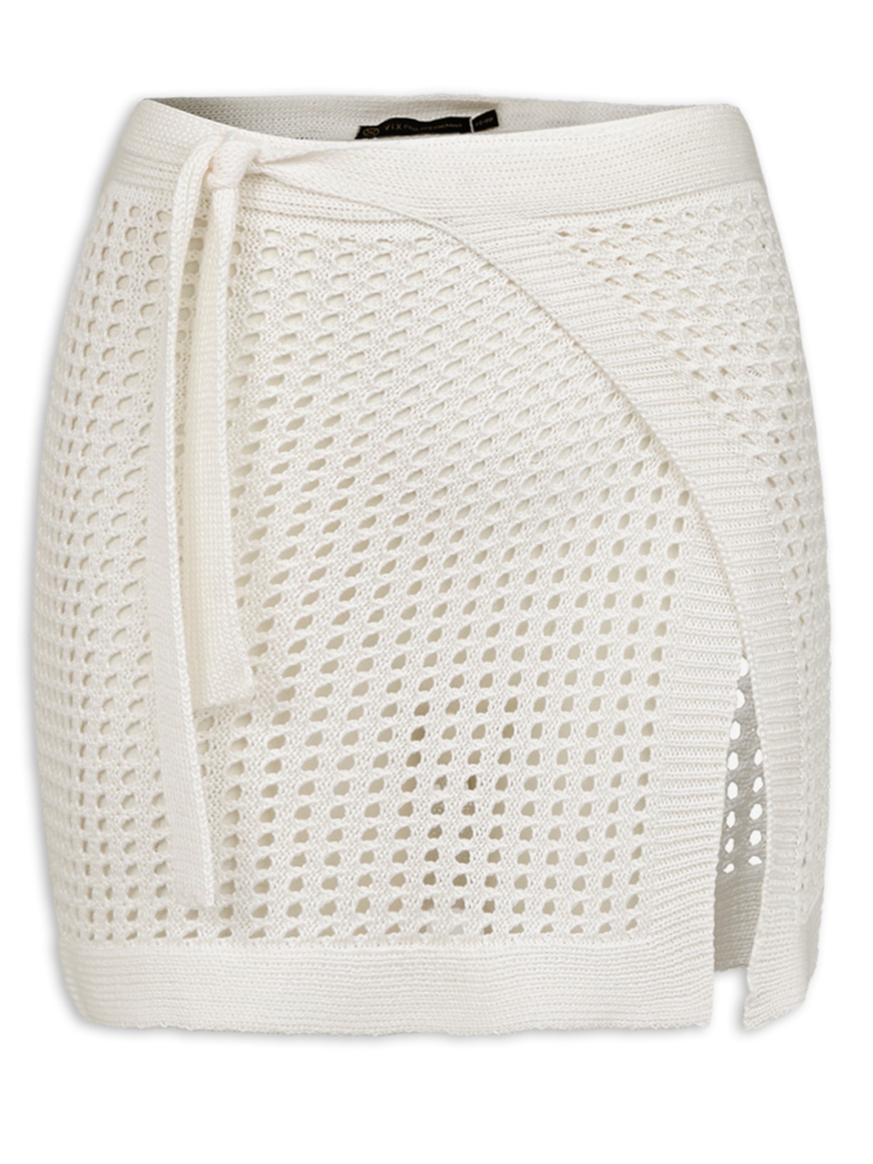 Saia Pareô Mini Rena Tricot Branco Vix