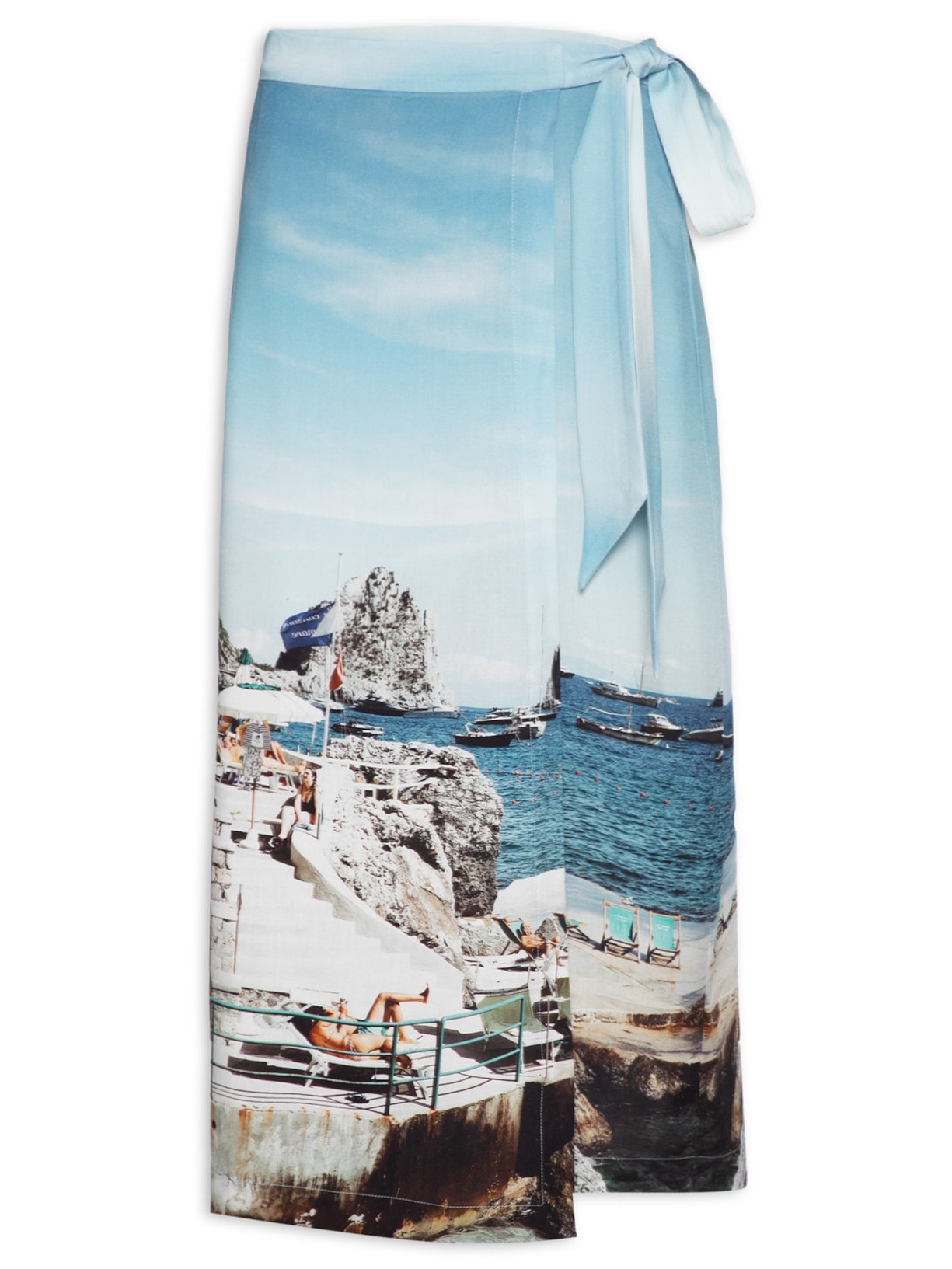 Saia Pareô Postcard Azul Adriana Degreas