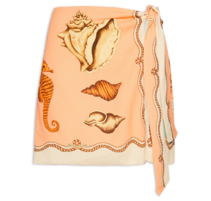 Saia Pareô Souvenir Litoral - Laranja