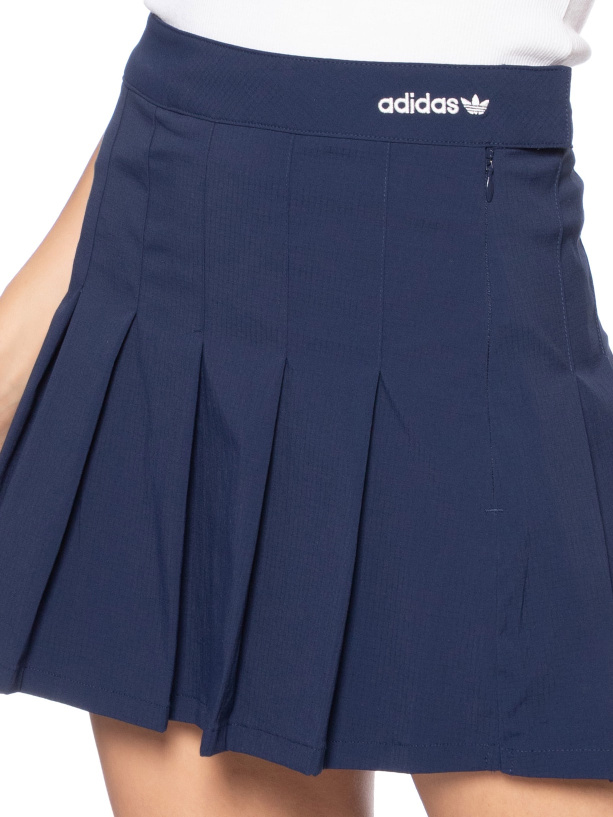 Saia Pleated Skirt Azul Adidas Originals