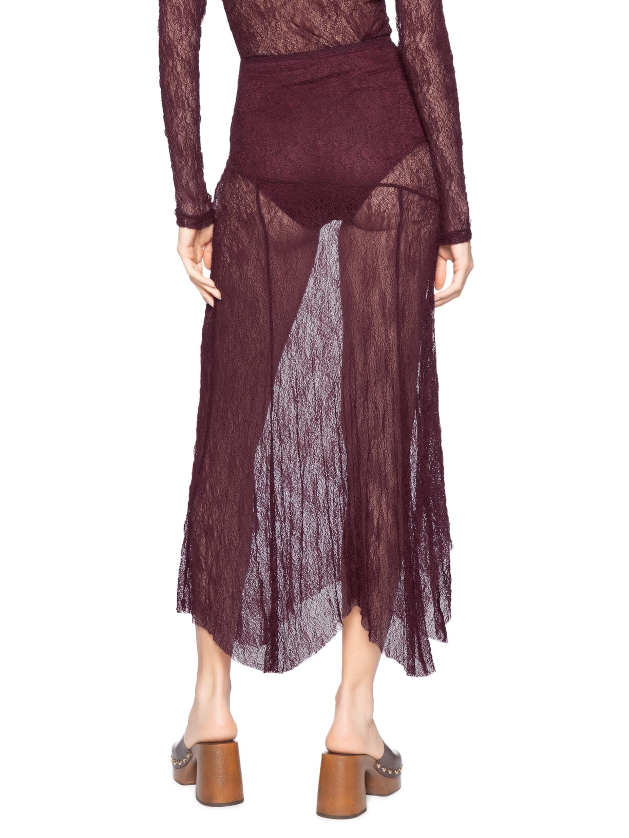 Saia Pontas Rendinha Roxo Farm