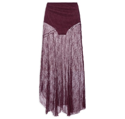 Saia Pontas Rendinha - Roxo